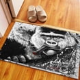 thumbnail image 6 of Step Rugs, Gorilla Smoking Rug, Bathroom Rugs, Animal Rug, Accent Rugs, Gorilla Rug, Monkey Rug, Pattern Rug, Modern Rug, Corridor Rugs, 2.3'x3.3' - 70x110 cm, 6 of 8