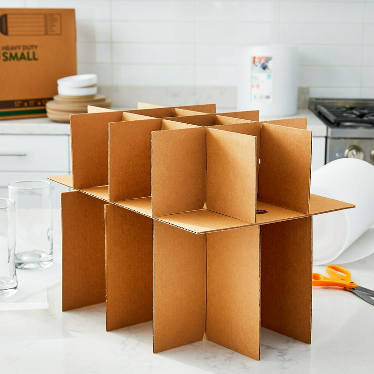 Pen+gear Glass Packing Kit with Partitions, Fits Small Box (17 inch11 inch12.25 inch), Size: 17 x 11 x 12.25