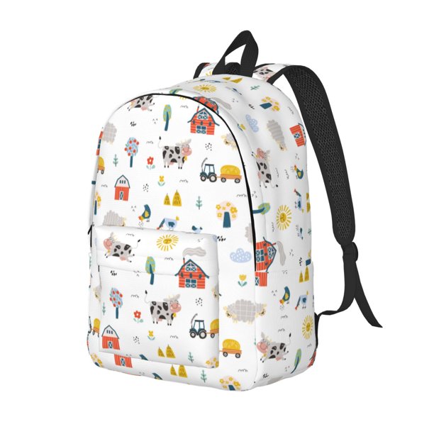 Fotbe Farm Animals Mochila de Lona con Estampado, Mochila Duradera, Mochila Versátil de Alta Calidad, Mochila Compacta Vintage-Small