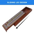 thumbnail image 4 of GSE Games & Sports Expert 3-Track Multi-Color Wooden Cribbage Board Game with 2 Deck Playing Cards, 9 Metal Pegs, 4 of 8