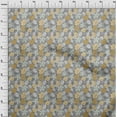 thumbnail image 4 of oneOone Cotton Jersey Gray Fabric Tropical Leaf Quilting Supplies Print Sewing Fabric By The Yard 58 Inch Wide, 4 of 5