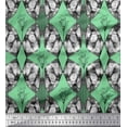 thumbnail image 1 of Soimoi Green Cotton Duck Fabric Abstract Damask Decor Fabric Printed Yard 44 Inch Wide, 1 of 3