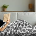 thumbnail image 3 of Snowflake Soft Flannel Fleece Throw Blanket, Monochrome Snowflakes Christmas Themed Composition Winter Season Illustration, Cozy Plush for Indoor and Outdoor Use, 50" x 70", Black White, by Ambesonne, 3 of 5