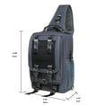 thumbnail image 2 of KAUKKO Canvas Messenger Bag Cross Body Shoulder Sling Backpack Travel Senderismo Chest Bag KAUKKO FD252-1-Grey, 2 of 5