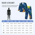 thumbnail image 6 of Kll Dinosaur In Space Sleepwear Mens Flannel Pajamas,Long Cotton Pj Set, 6 of 9