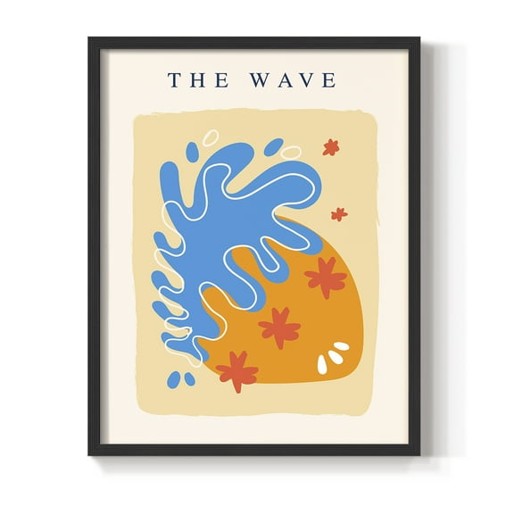 Matisse CDLXIII in Black Solid Wood Framed Print No Nail Hanging