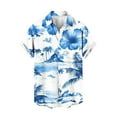 thumbnail image 4 of ZCFZJW Big and Tall Regular Fit Beach Hawaiian Shirts for Men Lightweight Casual Summer Tropial Printed Short Sleeve Button Down Graphic Holiday T-Shirt Tops with Pockets Multicolor#03 XXXXXL, 4 of 6
