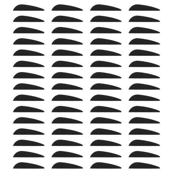 Uxcell Arrow Vanes Arrow Fletching 2" Water Drop Shape TPU for Hunting DIY Shooting(Black, Pack of 100)