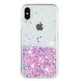 thumbnail image 2 of Designed for iPhone XS / iPhone X Bling Glitter Case Glow in The Dark Funny Shiny Sparkle Noctilucent Fluorescent for Women Girls Protective Case for iPhone XS / iPhone X, Pink, 2 of 6