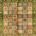 thumbnail image 1 of Ahgly Company Machine Washable Indoor Square Abstract Saddle Brown Area Rugs, 6' Square, 1 of 7