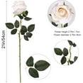 thumbnail image 2 of Artificial Flowers 10 PCS Silk Roses with Long Stems Faux Realistic Roses for Wedding Bouquets Table Centerpieces Party Home Decor(White), 2 of 5