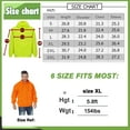 thumbnail image 4 of Hi Vis Safety Hoodie Sweatshirt with Removable Sleeve High Visibility Fleece Hooded Work Jacket, 4 of 10