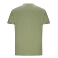 thumbnail image 4 of Men'S Vintage Washed Crew Neck Short Sleeve T Shirt With Chest Pocket Casual Tops For Summer Daily Wear And Streetwear,Light Green,XXXL, 4 of 6