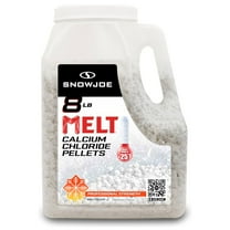 Snow Joe Melt Fast Acting Calcium Chloride Pellets Ice and Snow Melter, 8 Lb Jug