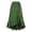 Green, variant on Women's Asymmetrical Ruffle Wrap Midi Skirts Flowy Western Cowgirl Skirts (Brown M)