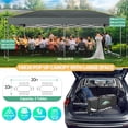 thumbnail image 5 of COBIZI 10x20 Pop up Canopy Tent Easy up Canopy for Outside Instant Portable Waterproof Party Canopy Tent for Summer Beach Garden Party Camping Outside with Air Vent,Reflective Strip,4 Sandbags,Gray, 5 of 8