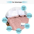 thumbnail image 4 of Queen Size Cooling Blanket for Hot Sleepers & Night Sweats – 3X Breathable Cotton with Spandex, All-Season Lightweight Bedding (55x79in) Machine Washable, Sofa/Camp/Gift Use red, 4 of 9
