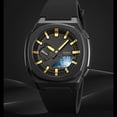 thumbnail image 3 of RelOJ Deportivo Masculino, Manos Doradas 5 alarmas LED Luminoso Miernous Watch Fashion Watch Dual Exhibición para Trabajos de Negocios, 3 of 7