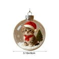 thumbnail image 3 of Kojanyu Transparent Christmas Animal Ornament – Mini Winter Scene In A Sparkling Sphere, 3 of 6