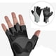 thumbnail image 5 of Guantes de ciclismo medio acolchados transpirables antideslizantes Gris XL Macarena, 5 of 8