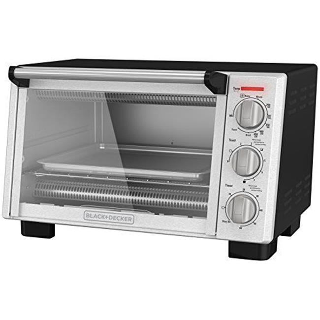 Black & Decker TO2055S Black Decker Toaster Oven Silver, Black