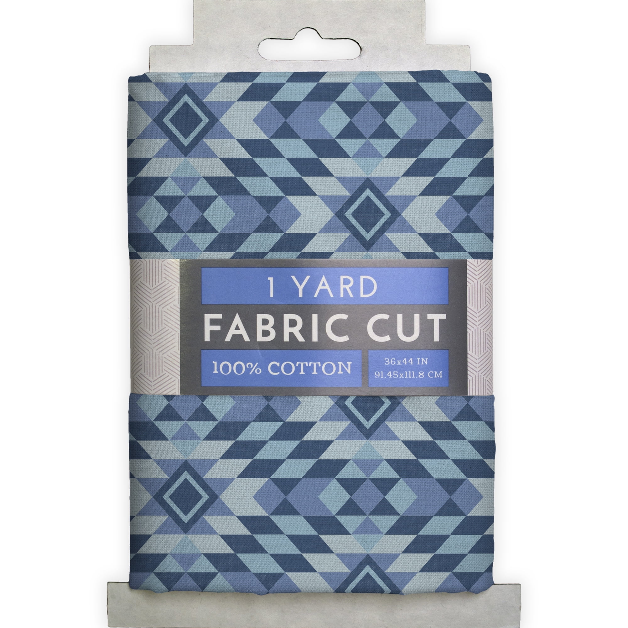 1 Yard 100% Cotton Killim Pattern, Blue, 44" Wide for Quilting & Sewing by David Textiles