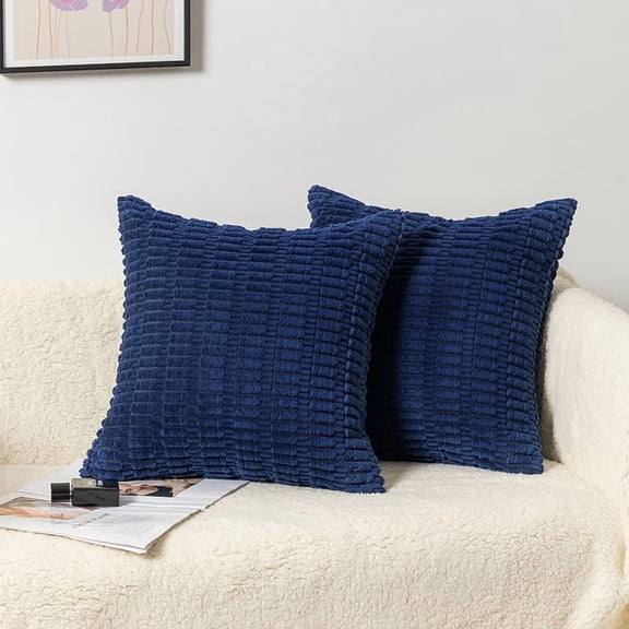 XmhyTop Sofa Throw Pillows 1 Pack, 30*50CM dark blue - Pillows Plush Cover & PP Cotton Filling, Soft Throw Pillows for Home Decor.