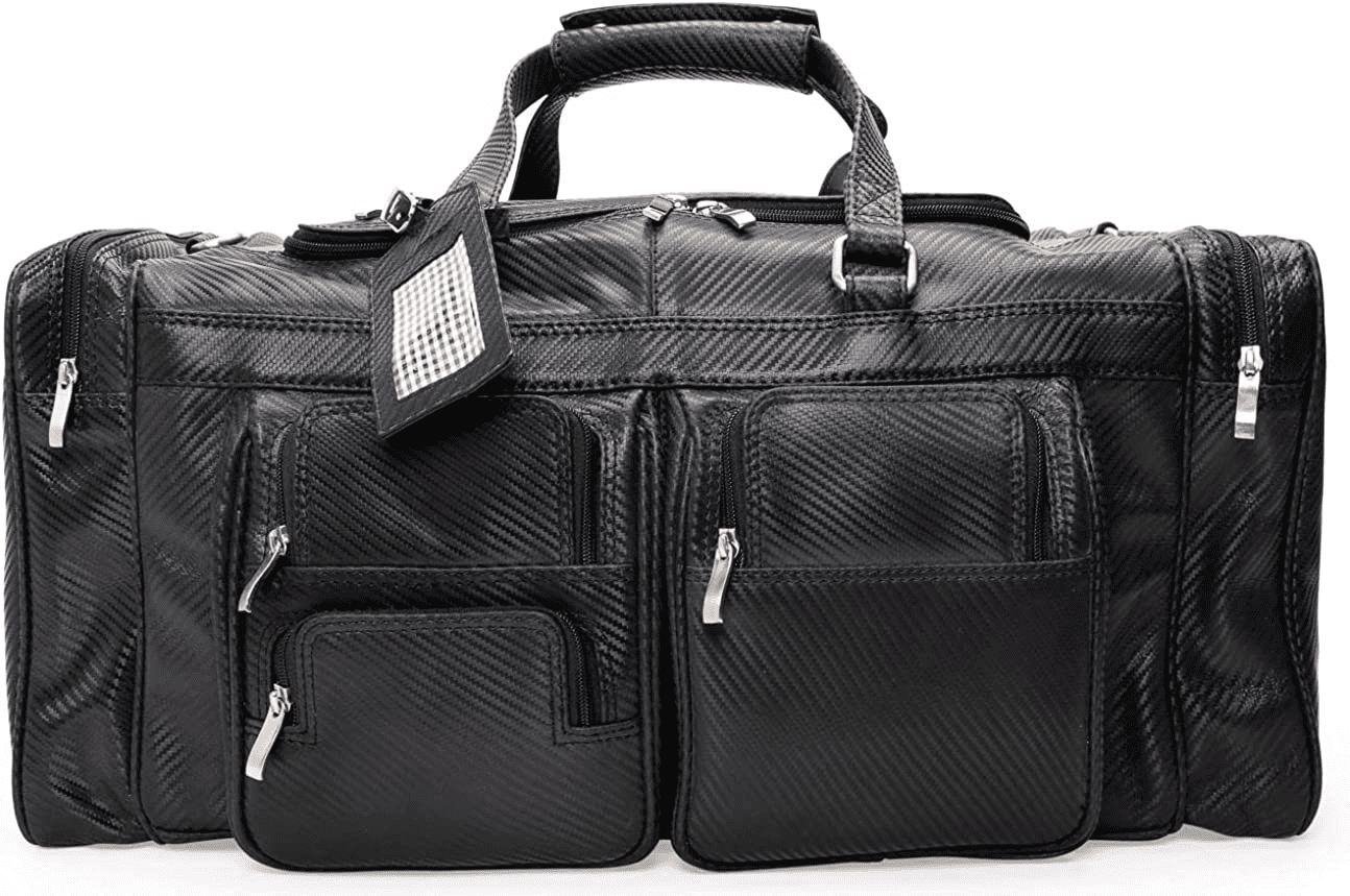 Viosi Malibu 22 Inch Full Grain Leather Duffel Travel Bag Sports Gym