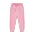 thumbnail image 6 of Rovga Outfits For Girls 6-7 Years Long Sleeve Outfits Solid Color Warm Hoodie Child Toddler Pullover Tops Pants Kids Outfits Sweat Suit Trend Outfits Pink, 6 of 6