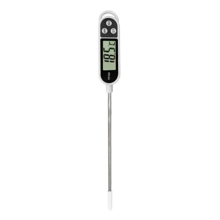 Meat Thermometer,digital Instant Read Kitchen Cooking Temperature Long Food  Probe With Large Lcd Screen/ Button For Hot Beverage,grill,bbq,jam,water,m