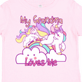 thumbnail image 4 of Inktastic My Grandma Loves Me Unicorn Girls Toddler T-Shirt, 4 of 5
