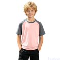 thumbnail image 2 of Fozruso Boys Summer Short Sleeve T Shirts Basic Casual Crewneck Tee Tops School Uniform for Kids, 2 of 7