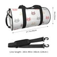 thumbnail image 2 of ZICANCN Colorful Cartoon Cat Travel Duffle Bag, Sports Tote Gym Bag Weekenders Bags for Women Men, 2 of 8