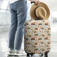 thumbnail image 2 of Cartoon Construction Vehicles Traffic Cones Luggage Cover Fashion Suitcase Cover Baggage Covers Fit 25-28 Inch Luggage (Go Travel), 2 of 5