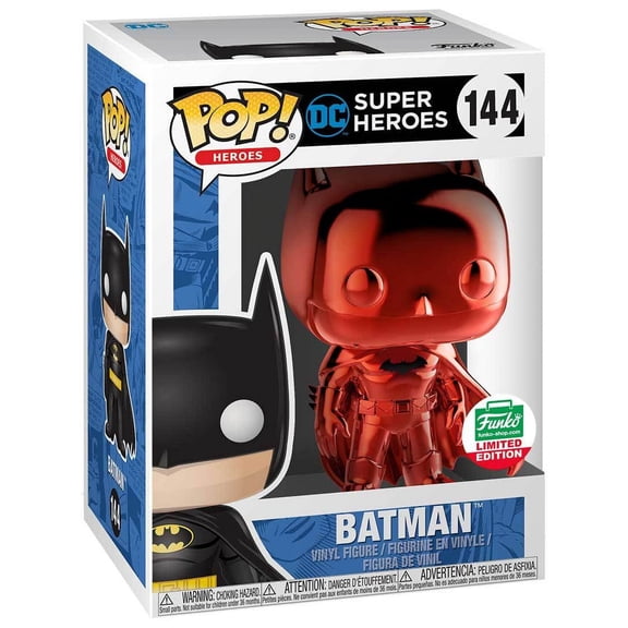 Funko POP Heroes DC Super Heroes 144 Batman Red Chrome Vinyl Figure