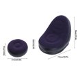 thumbnail image 4 of Inflatable Sofa Chair, Soft Flocking Inflatable Leisure Sofa Chair Simple With Footstool For Living Room, 4 of 8