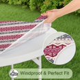 thumbnail image 5 of Multicolor Christmas Pattern Round Fitted Tablecloth with Elastic Edge,Dining Table Cover Waterproof,Outdoor Round Tablecloth for Camping,Dining,Indoor and Outdoor, 5 of 7