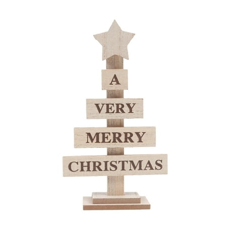 

Veki Christmas Pendant Street Christmas Decoration Christmas Sign Tree Wooden Gift Home DIY Sparkly Christmas Ornament