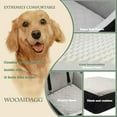 thumbnail image 4 of Lealchum Dog Car Seat for Medium Dog, Pet Travel Car Bed with Seat Belt, Car Dog Seat (Black/Gray), 4 of 6
