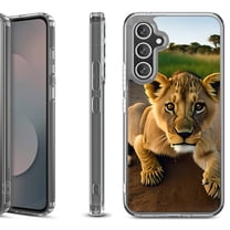 Shockproof Protective Phone Case Cover for Samsung Galaxy S25 FE, by OneToughShield - Lion Cub