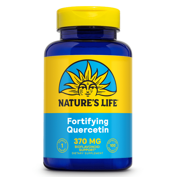 Nature's Life Quercetin 400mg | May Support Healthy Cells, Immune & Cardiovascular Functions & Healthy Sinuses | 100 Vegetarian Capsules