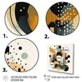 thumbnail image 3 of Designart "Black And Gold Zen In Brushstrokes III" Minimalism Wall Art Print, 3 of 5