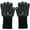 Black, variant on BBQ Gloves,1472℉ Heat Resistant Gloves with Silicone Non-Slip for Oven,Baking,Frying (Pack of 2)