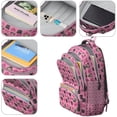 thumbnail image 4 of Pink Pug Puppies Backpack for School,Cute School Bag,Schoolbag with Adjustable Shoulder Straps & Padded Back,16.9 Inch, 4 of 5