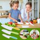 thumbnail image 2 of 3 Piece Kids Kitchen Baking Knife Set, Safe To Use, Firm Grip, Serrated Edges, Kids Knife, Protects Little Chef's , Perfect For Cutting Food And Veget, 2 of 4
