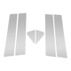 thumbnail image 1 of Moldura de ventana del pilar de la puerta Unique Bargains para Chevy Trailblazer 2021-2024 Tono plateado Sticker anti rasguños para postes del pilar 6 piezas, 1 of 7