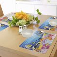 thumbnail image 4 of Ambesonne Fish Place Mats Set of 4, Fish Coral Reefs, Standard Size, Multicolor, 4 of 6