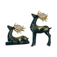 thumbnail image 2 of 2 figuras de reno nórdico y ciervo para decoración del hogar y escritorio, recuerdos. 16cmx26cm 18cmx16cm, 2 of 6