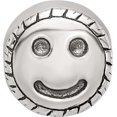 thumbnail image 4 of Avariah Solid Sterling Silver Reflections Kids Smiley Face Bead - 8.18mm, 4 of 7