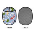 thumbnail image 2 of Naloa Colorful Koi Fish Silicone Pot Holders, Oven Mitts Heat Resistant Hot Pads, Non Slip Pot Holder for Kitchen Baking and Cooking 9.4 x 7.5 Inches, 2 of 7